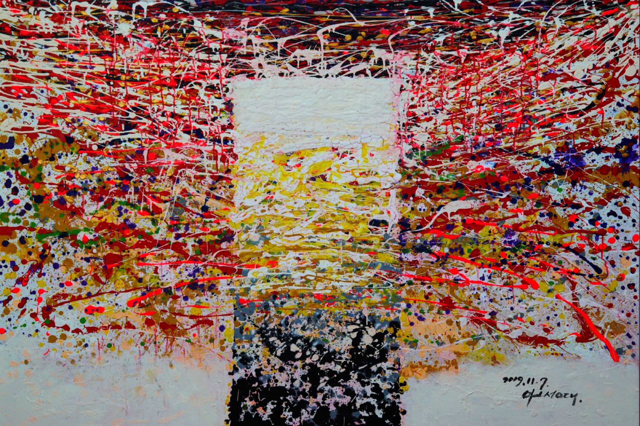 신나는 액션페인팅 퍼포먼스 / 잭슨 폴록 오마쥬/ ActionPainting